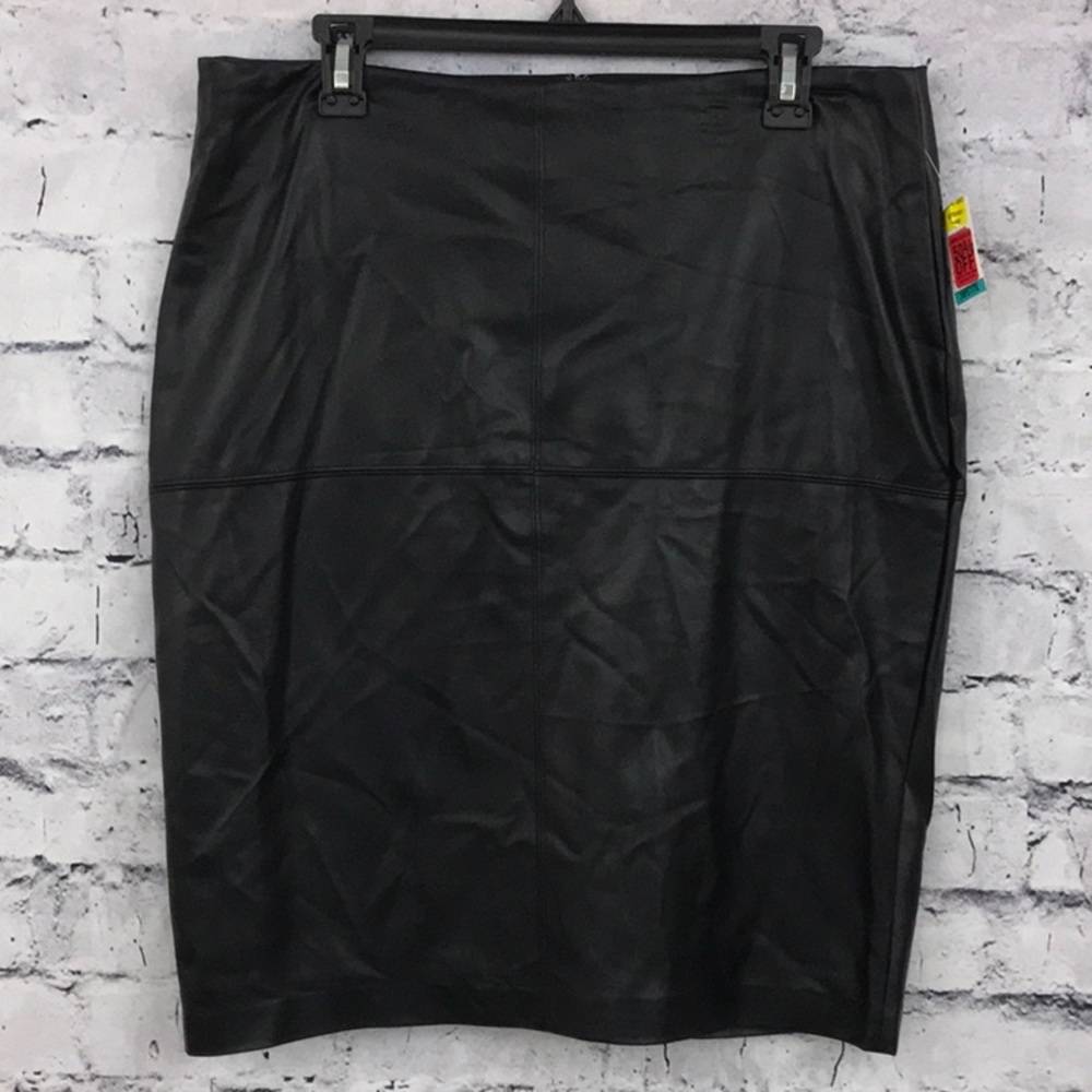 INC Vegan Leather Mini Skirt 09120